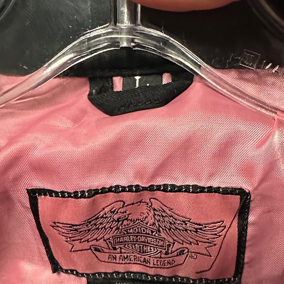 Harley-Davidson Black Jacket with Pink Accents - Picture 3 of 3